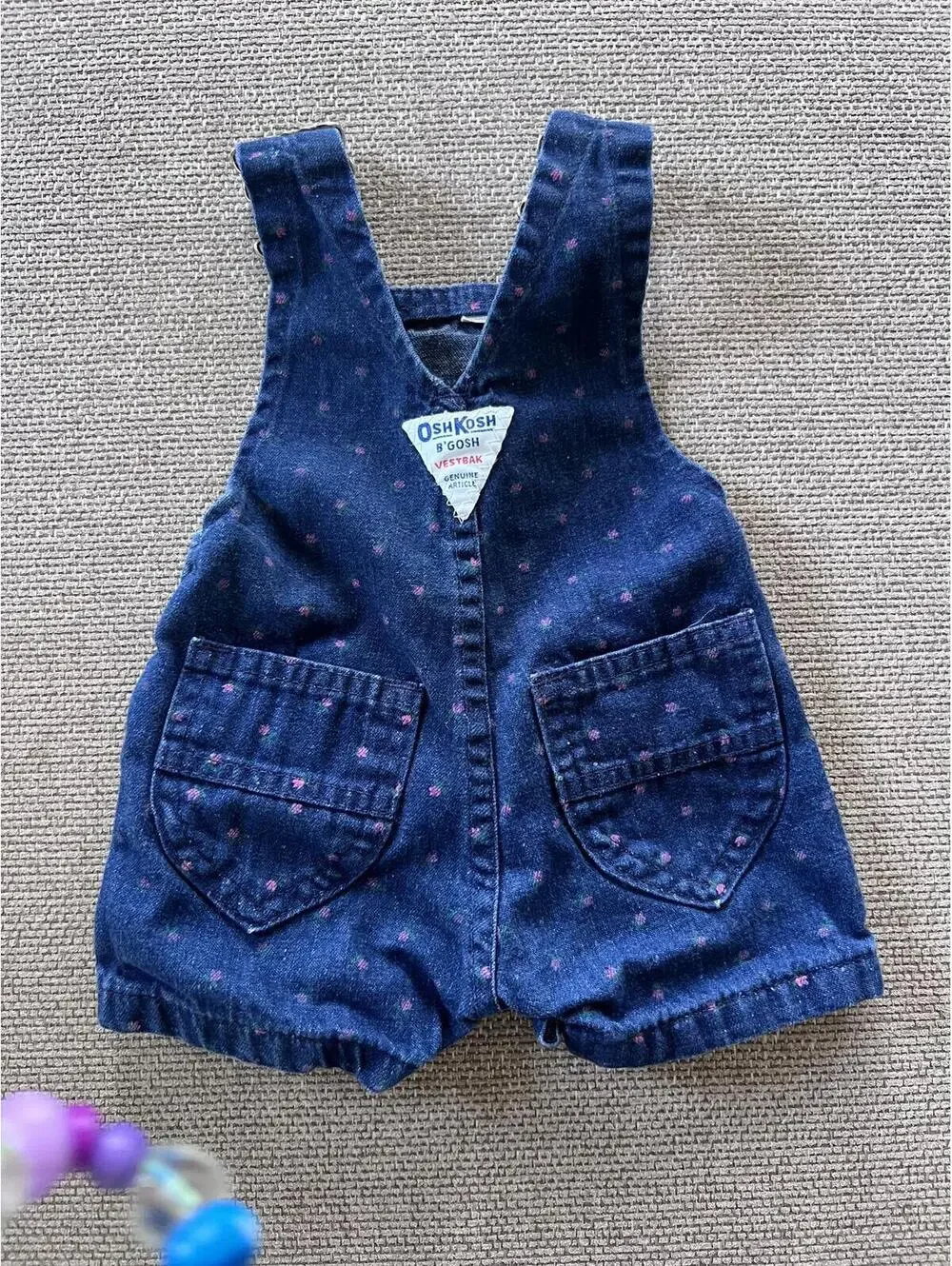 Vintage OshKosh Denim Floral Overalls